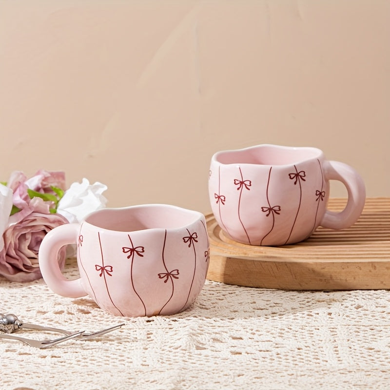 YUMIPLUS 74oz Insulated Pink Bow Mug  Kawaii Style