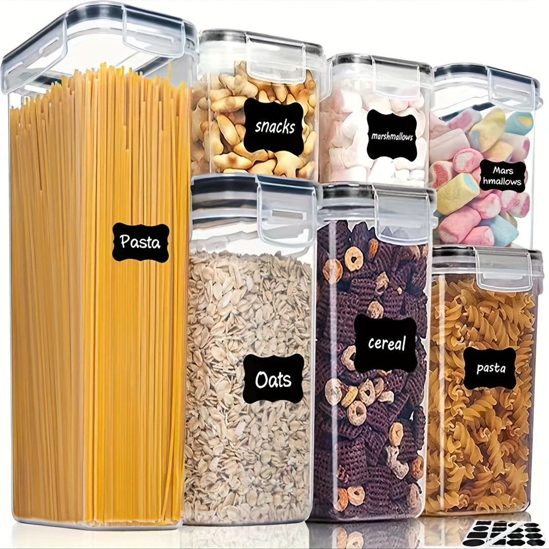 Food Storage Container Set with Lids - Multipurpose Square Plastic