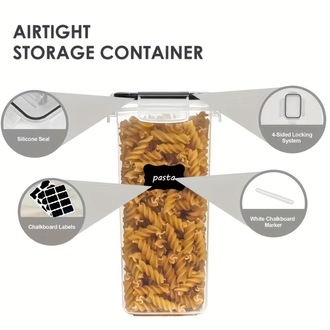 Food Storage Container Set with Lids - Multipurpose Square Plastic