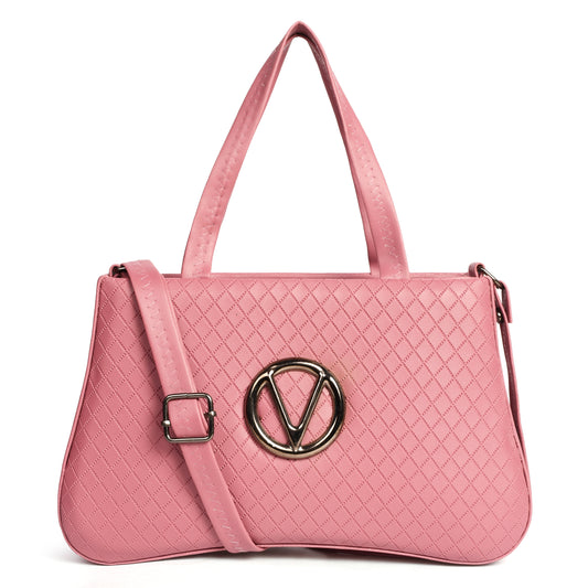 Women’s Stylish Sling Bag with Handle - Pink