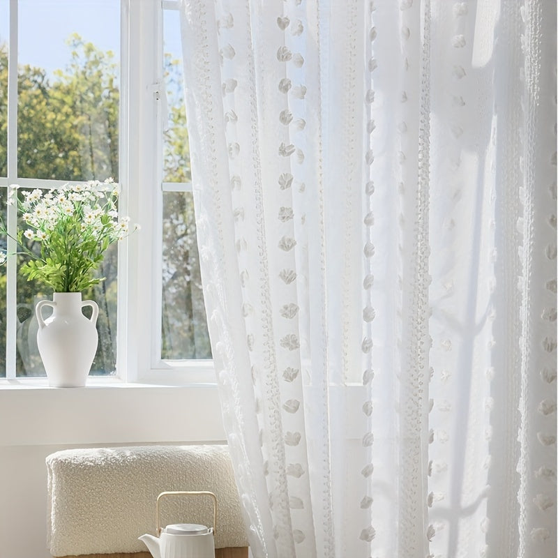 Elegant French Pastoral Gauze Curtains  YearRound Decor