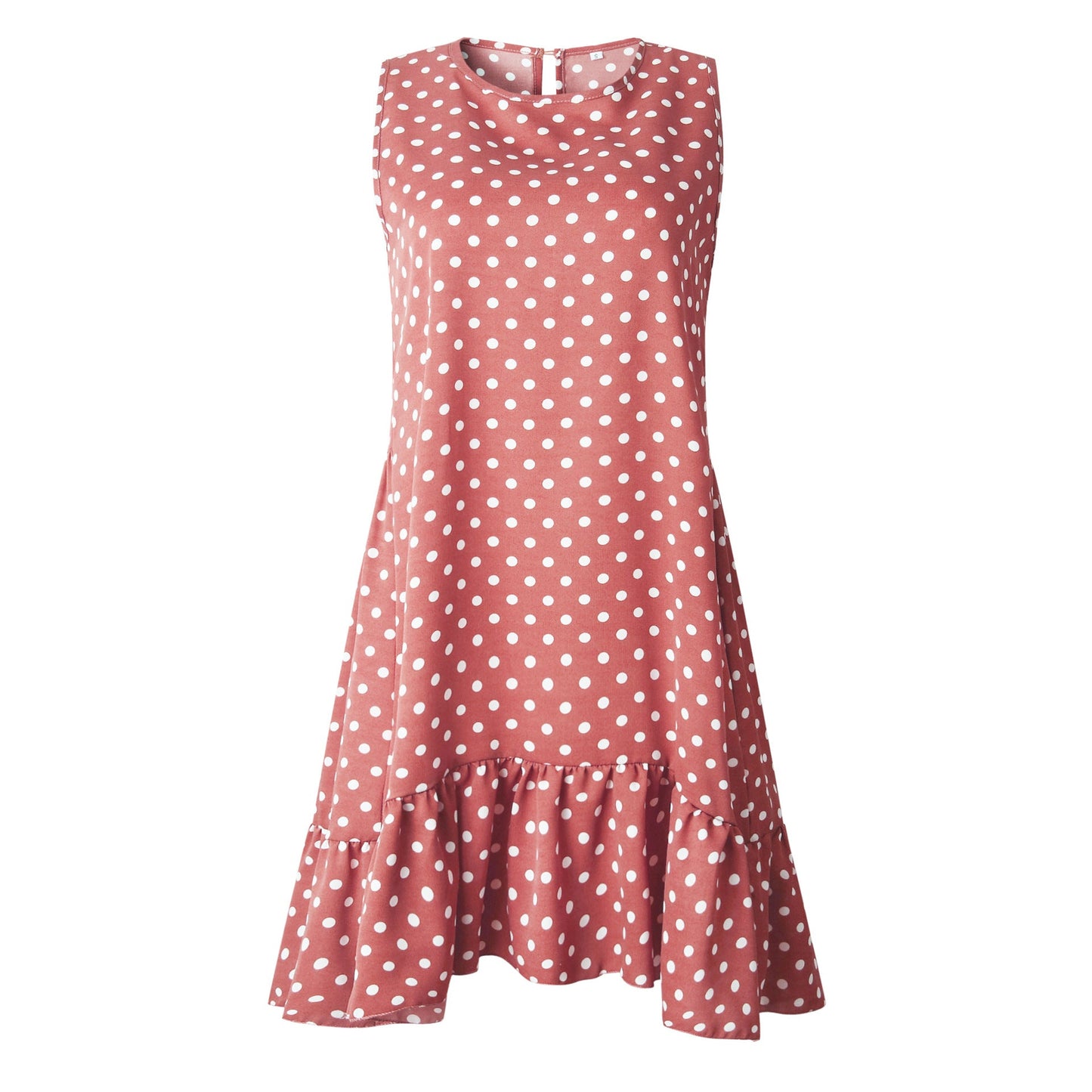 Beach Floral Printed Polka Dot Sundress