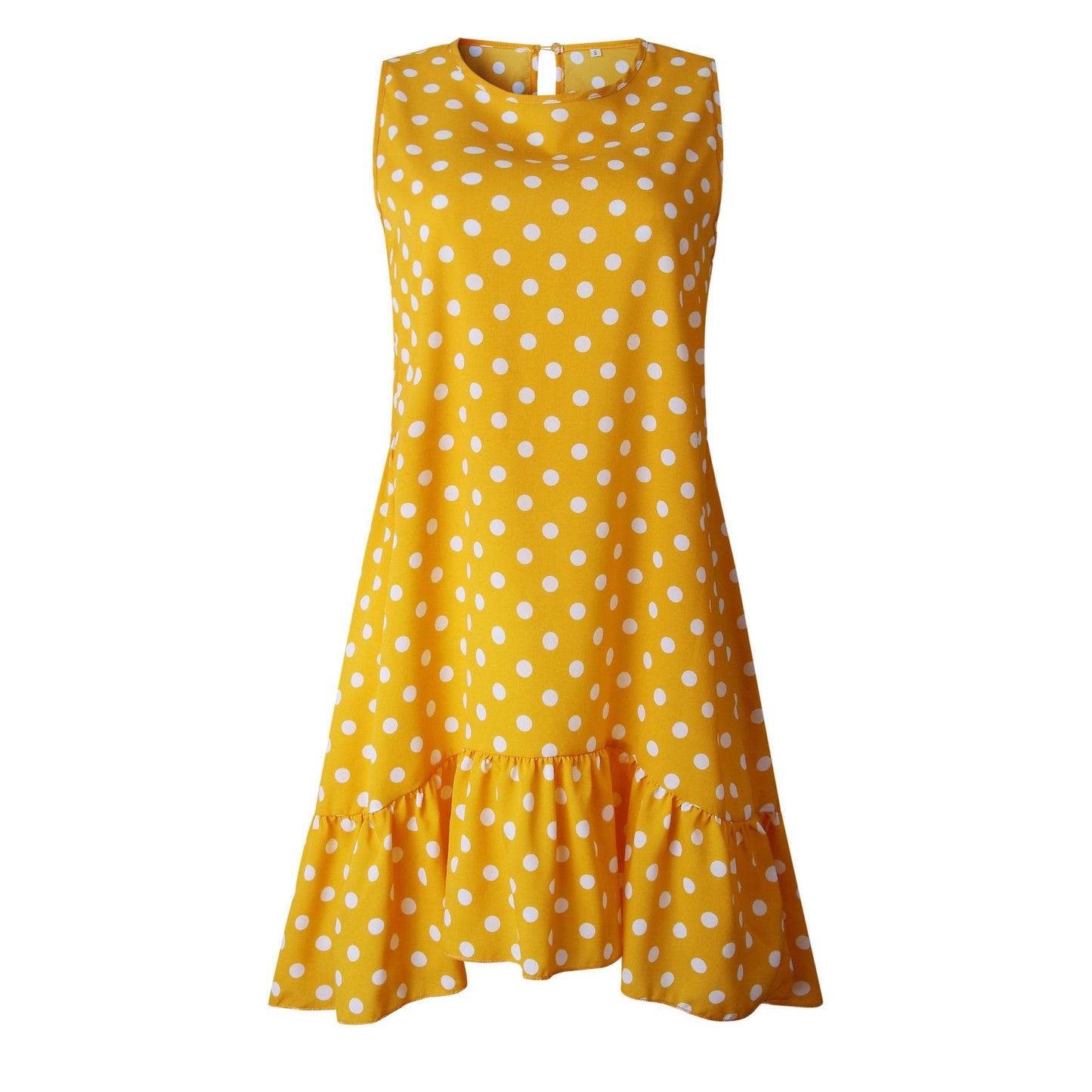 Beach Floral Printed Polka Dot Sundress