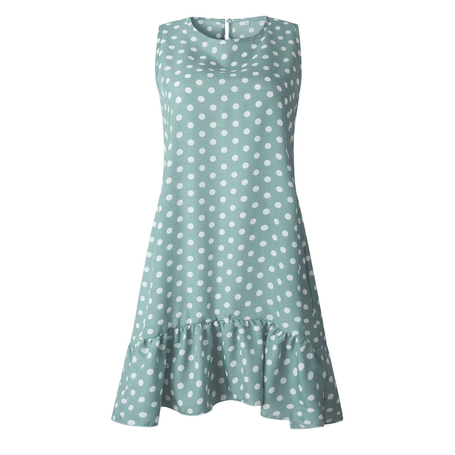 Beach Floral Printed Polka Dot Sundress