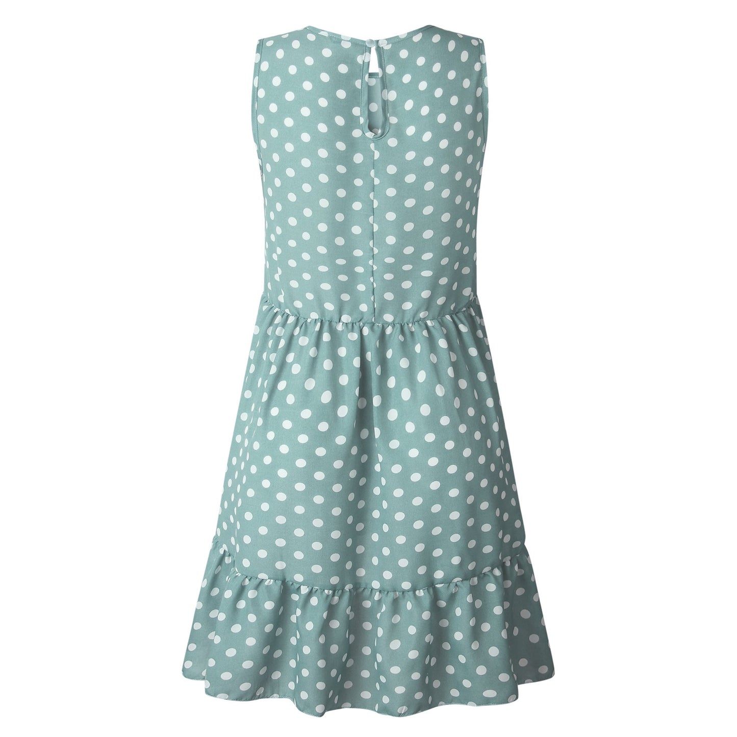 Beach Floral Printed Polka Dot Sundress